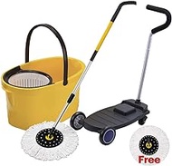 Supamop Commercial Spin Mop Set/Time saving and efforts saving, cleaning more effeciently, Yellow