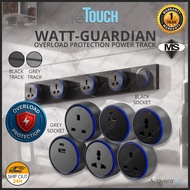 [SIRIM] reTouch Power Track WATT GUARDIAN Power Rail Socket with 32A 8000W Overload Protection and L