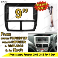 Subaru Forester Impreza 2008-2012 9 Inch Head Unit Panel Android Car Frame