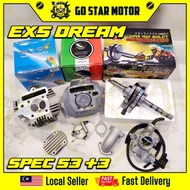 HONDA EX5DREAM EX5 DREAM / WAVE100 W100 WAVE Spec 53 Jet 3mm Racing Head Block Crankshaft Carburetor