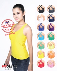 เสื้อเสริมบรา สตรี FITSUITS LADY ACTIVE FS-Y101 เสื้อรัดกล้ามเนื้อ ชุดกีฬา วิ่ง โยคะ ฟิตเนส สปอร์ตบรา