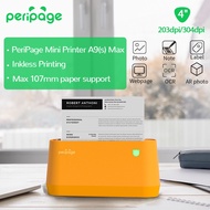 Peripage A9/A9sMax ปริ้นเตอร์ไร้หมึกPeripage A9/A9sMax ปริ้นเตอร์ไร้หมึกPeripage เครื่องปริ้นพกพา Shopee A9 Max 203 แถมสติ๊กเกอร์3 (110)