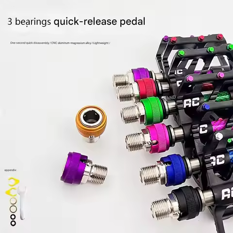 3 Bearings Quick-release Pedals Universal Pedals For Brompton Dahon Folding Bike, Superlight Smooth,