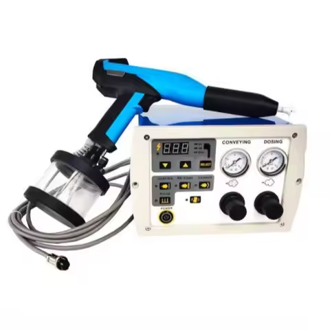 Lab Test Electrostatic Powder Coating Machine With Home Applicable Cup G M03 Spray Gun and K1 Painti