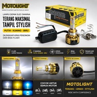3-sided 3-color led motolight headlight socket H4 H6 H7 motorcycle car