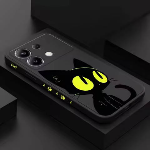 Fluorescent Cat Phone Case For Xiaomi Poco F8 F7 X7 X6 F6 M6 M5 M5S F5 X5 F4 X4 M4 F3 X3 Ultra Pro G
