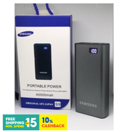 40000mAh Power Bank LED Digital Display Dual USB Fast Charging Power Bank For Samsung iPhone Externa