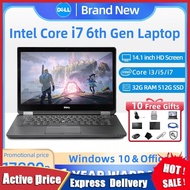 Dell laptop brand new original Intel core i3/i5/i7 6th Gen 32G 512G SSD 14.1 inch  laptop pc