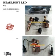 U6 LED LIGHTING H4 / H8 / H11 HEADLIGHT LED HEADLAMP 2V30W 3600LM