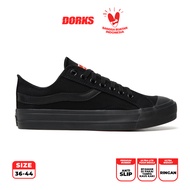 Dorks Cosplay Full Black - Sepatu Sneakers Casual Pria Wanita Sepatu Sekolah Dorks