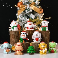 Creative Christmas ornaments home decoration crafts children's room study table small animal dolls Christmas gifts