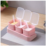 3 4 Compartments Wheat Straw Environmentally Friendly Scoop C089