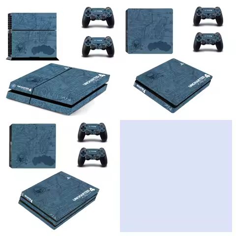 Uncharted 4 PS4 Pro Slim Skin Sticker Decal Cover Protector For Console and Controller PS4 Fat Skins