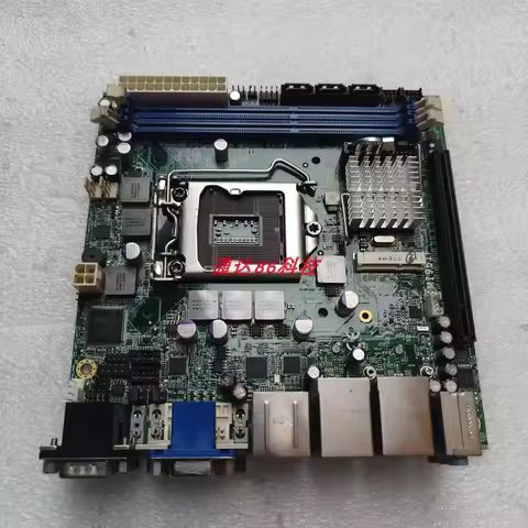 MI961F H61 1155 pin industrial control computer ITX motherboard with dual network ports