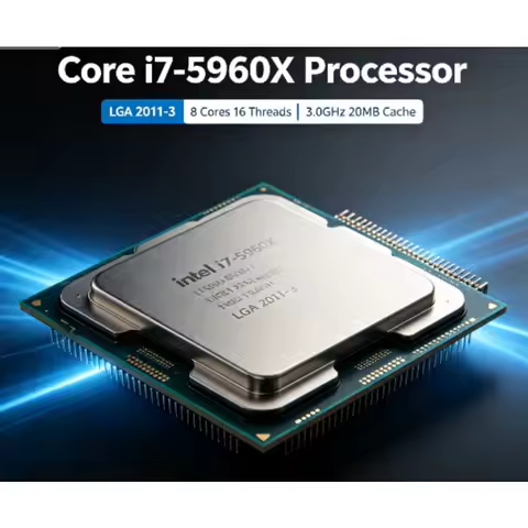 Intel Core i7-5960X LGA2011-3 CPU 8 Core 16 Thread 3.0GHz 20MB Cache 22nm 140W Processor Fit X99 Mot