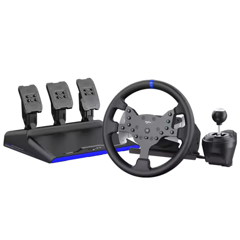 PXN Gaming Steering Wheel - V99 3.2nm Force Feedback Racing Wheel 270/900, With Hall Magnetic Induct