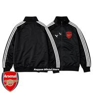 Arsenal Black Stripe Men's and Women's Basic Tracktop Jacket - Outdoor Hiking Sports Couple Jacket