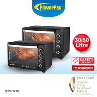 PowerPac Electric Oven 25L, 30L, 50L with baking tray &amp; wire mesh (PPT25/PPT30/PPT45)