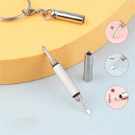 Specialized mini keychain screwdriver for electronic screwdriver and eyeglass frame repair