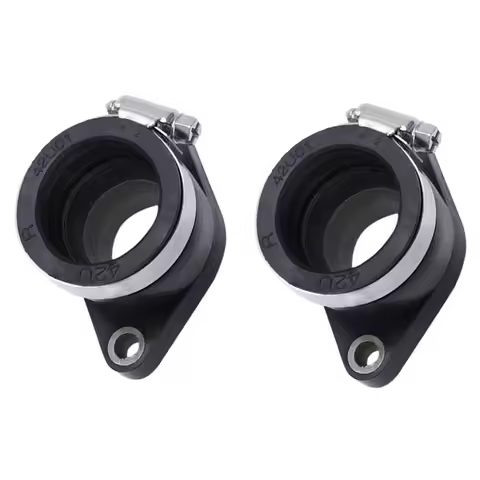2pcs Motorcycle Carburetor Adapter Inlet Intake Pipe for YAMAHA XT350 TT350 1985-2000 42U-13596-01-0