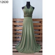 gown for ninang wedding Infinity dress APPLE GREEN, ARMY GREEN, BROWN can fit small to large COD