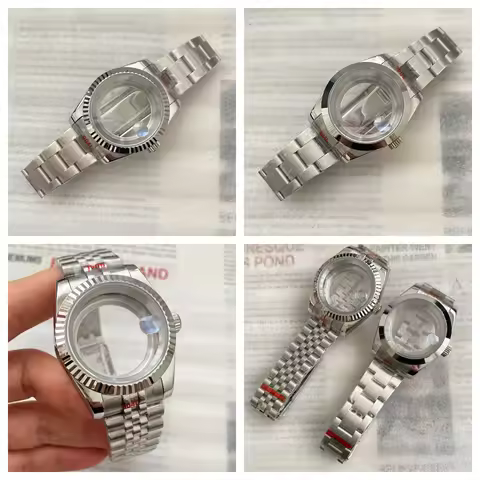 36/39mm NH35 Watch Case For Datejust NH35 NH36 Movement 50 meters Waterproof Sapphire Crystal 316L S
