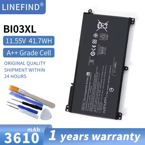 BI03XL Battery For HP 843537-541 844203-850 BI03XL HSTNN-UB6W