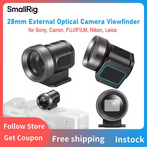 SmallRig Camera 28mm External Optical Viewfinder APS-C 5-lens Optical System for Fujifilm,Sony ZV-E1