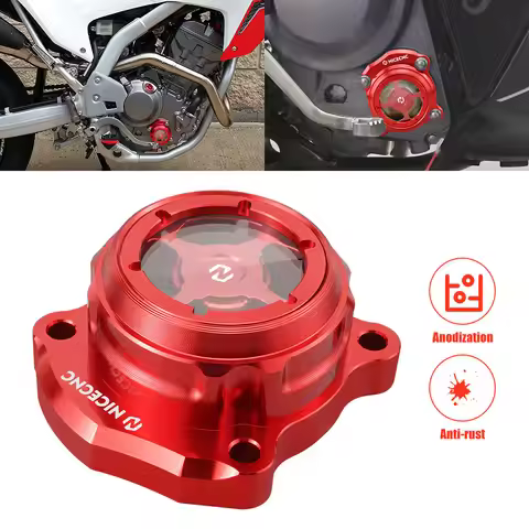 For 2021-2023 Honda CRF300L/Rally Oil Filter Cover Transparent Oil Filter Cap for Honda CRF250L/Rall