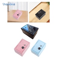 [Shamjina] Iron Piggy Bank,Money Saving Box with Drop Slot Table Centerpiece Cash Box Safe Coin Bank