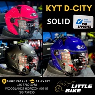 [SG SELLER] PSB Approved KYT D-City open face motorcycle riding helmet SOLID dcity helmets