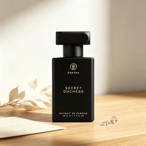 OAKCHA Secret Duchess Women Extrait Perfume Intense Dark Floral Oud Scent Matte Black Bottle Gold Mi