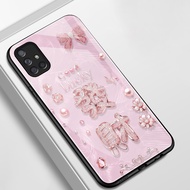Case For Samsung A71 4G A71 5G A91 Rich Glass Shell Shockproof Phone Casing