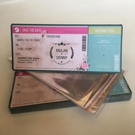 Boarding Pass Mille 01 Wedding Invitation Blanks Per Pack of 100 + Plastic