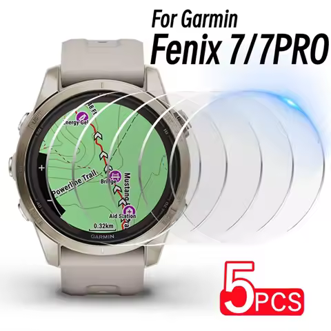 HD Tempered Glass For Garmin Watch Fenix 7 7S 7X Pro Film Watch Anti-scratch Screen Protector for Fe
