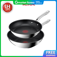 Tefal | ชดกระทะสเตนเลส Tefal Induction Simply Chef 2 ชน (กระทะ 24 นว + กระทะ 28 นว)