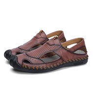 UCMVZO Mens Leather Sandals Hiking Sandals Fisherman Beach Shoes Outdoor Sports Sandals