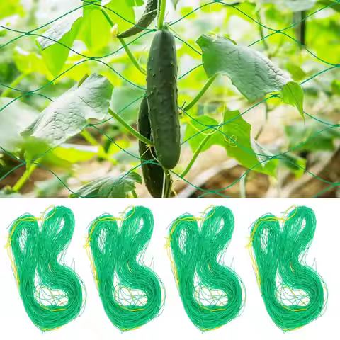9 Strands Plant Climbing Netting For Cucumbers Vines Fruits Vegetables Trellis Netting Nylon Plant S