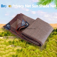 Brown Privacy Screen Fence Balcony Mesh Fence Anti-UV Sun Shade Net Gazebo Pergolas Canopy Sun Sails