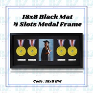 18'' x 8'' 4 Slots Medal Frame with 4R or 4X6 Picture Slot Code : 18x8