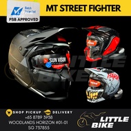 PSB APPROVED MT helmets streetfighter street fighter open face motorcycle helmet