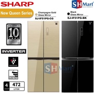 Kulkas 4 Pintu SHARP SJ-IF51PGBK Inverter Plasmacluster 472L (MEDAN)