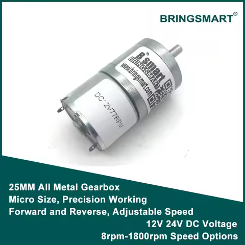 Wholesale JGA25-310 Mini Motor 3-12v Gear Motor 7-1818rpm DC Motor Low Noise Gearbox Printer High To