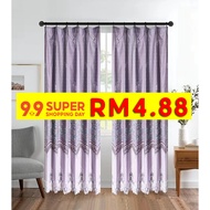 2023 Langsir Tingkap Murah Cangkuk / Langsir Tingkap Dapur / Langsir Pintu Bilik Tidur / Sliding Door Curtain / Hook&amp;Rod