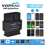 VeePeak OBDCheck BLE/BLE+ Bluetooth 4.0 OBD2 Scanner for iOS &amp; Android, Car Diagnostic Code Reader Scan Tool for All OBDII