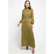 Hazelnut Indonesia - Oswald Dress - Gaun / Pakaian / Dress Wanita - Hijau Olive