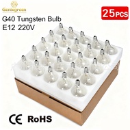 G4 Tungsten Bulb European Standard Outdoor Waterproof String Light Spare Bulb E12 Glass 22V Incandes