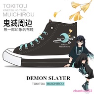 Mivan Preferred Star Painting Road Anime Demon Slayer Merchandise Niche Canvas Shoes Tokito Muichiro