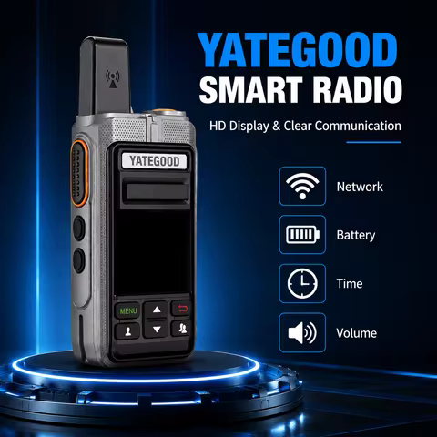 Zello 555 Bluetooth Walkie Talkie 4G 3G Radio100km Android Mobile Phone PTT Wifi Global