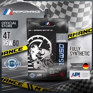 Msport brand 4T 15w50 Fully Synthetic MA2 / SN Motorcycle Oil Minyak Hitam Pelincir Motosikal 15w-50